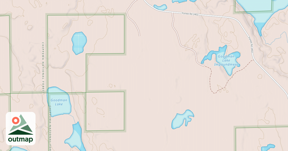 Map of FR 2684 SPUR A