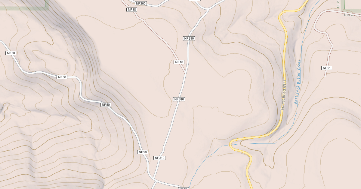 Map preview of USFS Motor Vehicle Use Map Roads {6BDC8027-3D31-49D8-AEE6-DC06B53A037D}