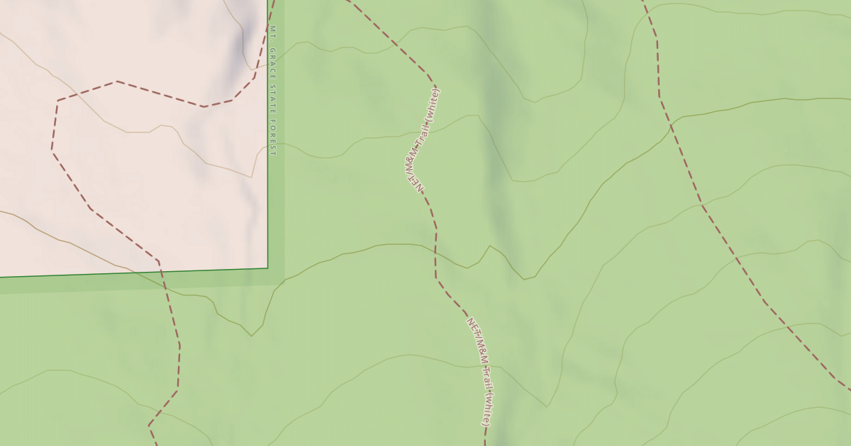 Map preview of Metacomet - Monadnock Trail