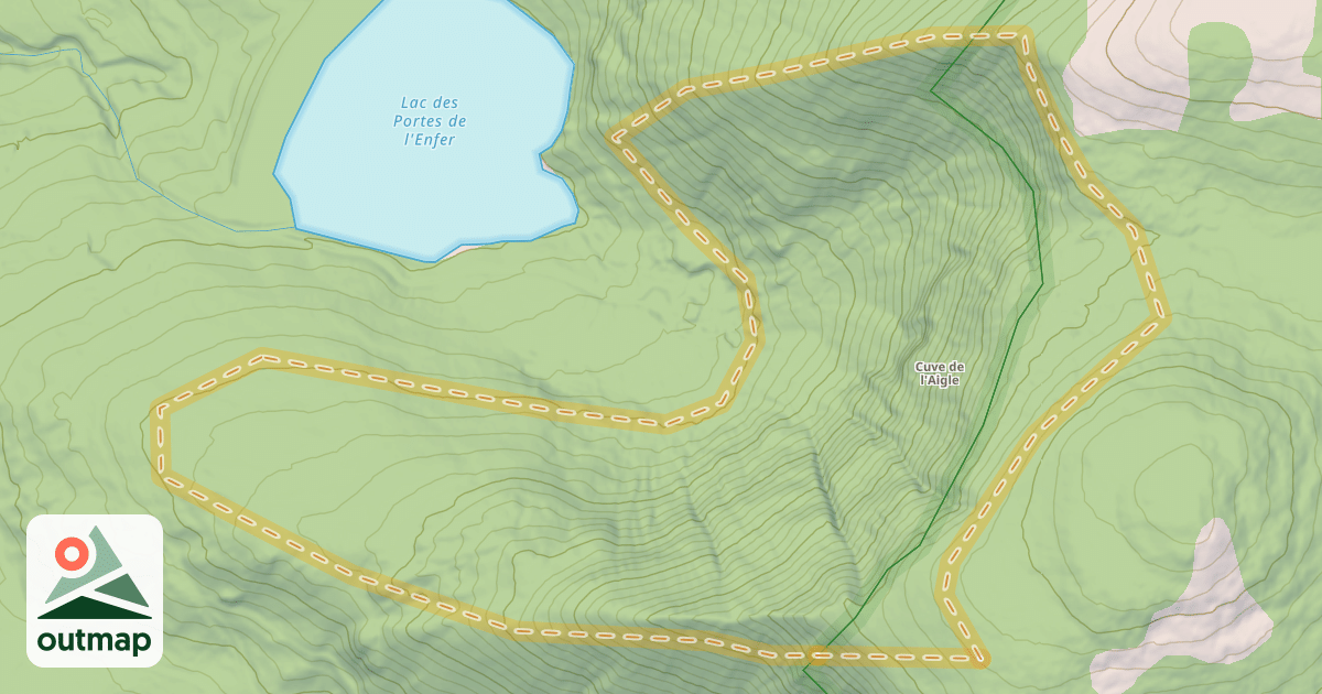 Map of Cuve de l'Aigle