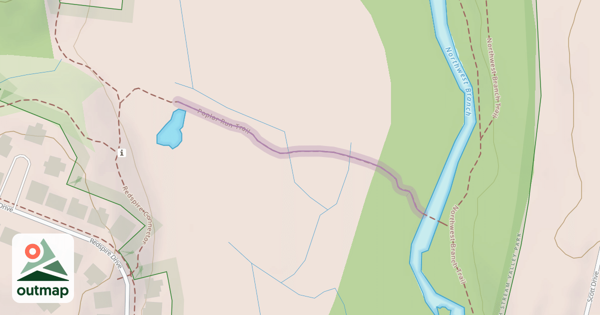 Map of Poplar Run Trail