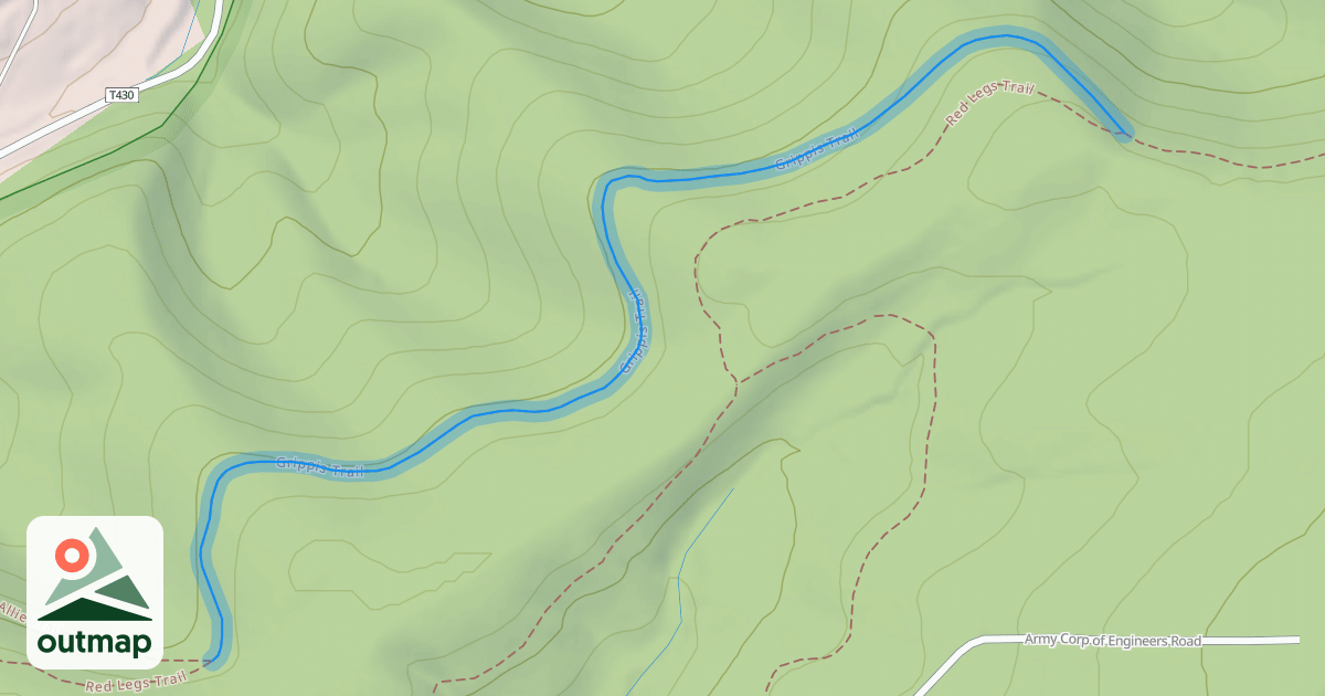Map of Grippis Trail
