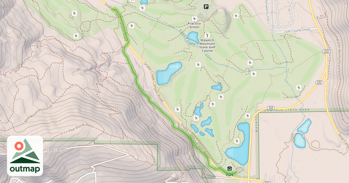 Map of Huber Grove Trail