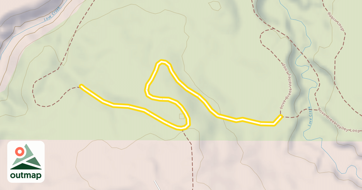 Map of Love Creek Valley Loop