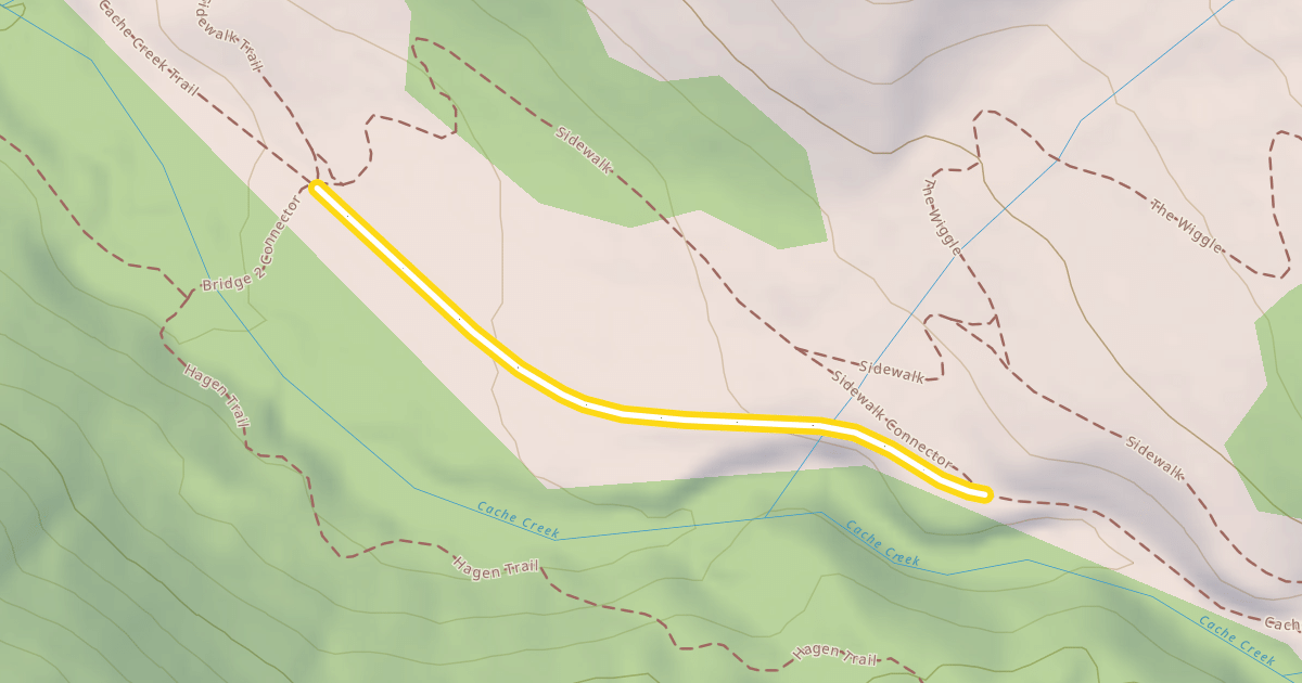 Map preview of Cache Creek Trail