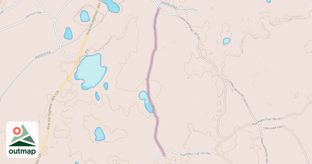 Map of (two track trail)