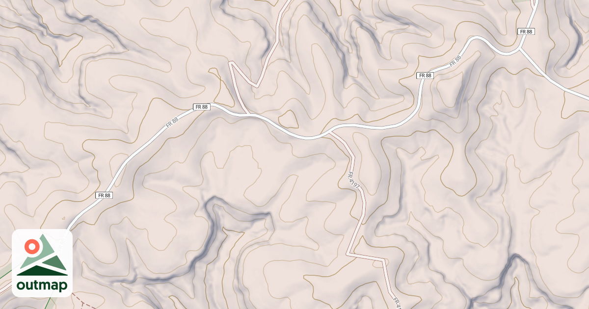 Map of YOUNGS FORK
