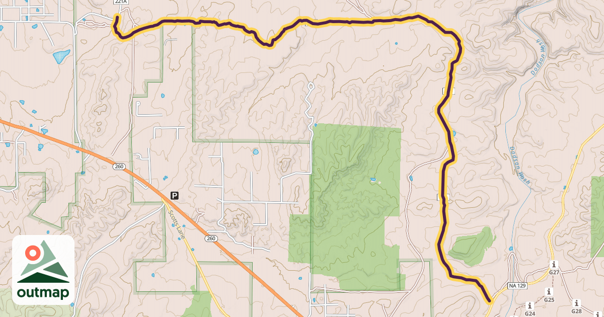 Map of Maverick OHV Trail
