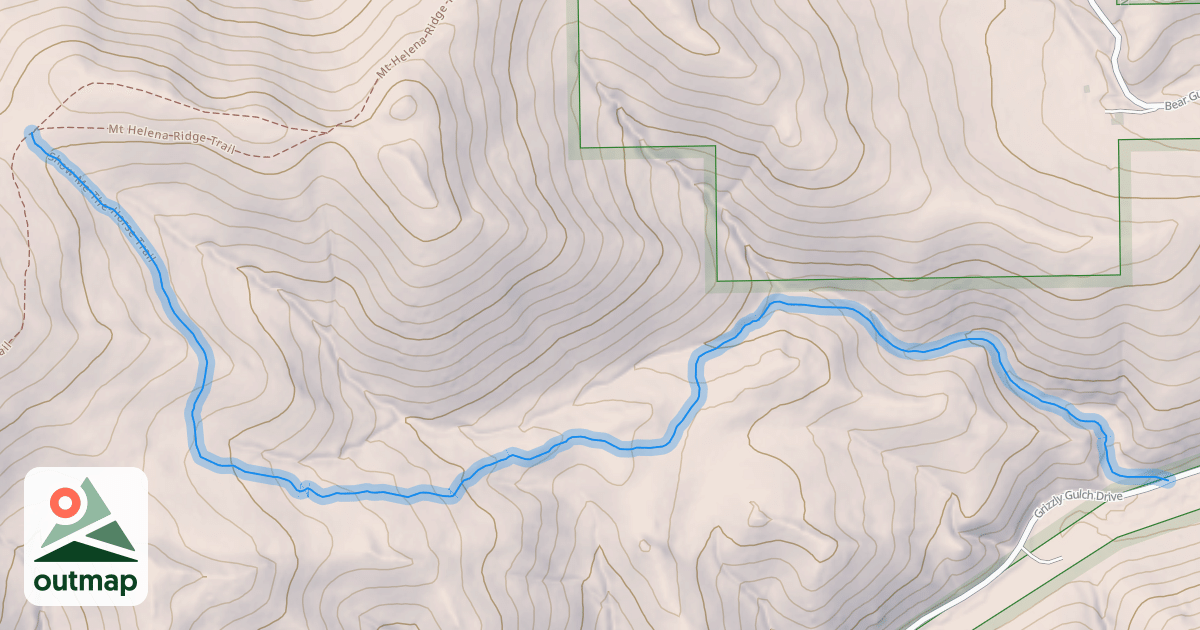 Map of Show-Me-The-Horse Trail