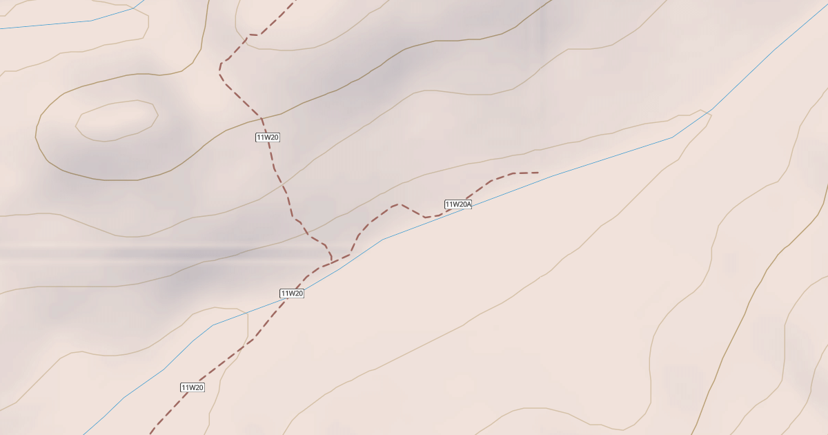 Map preview of Dobbins Gulch Spur