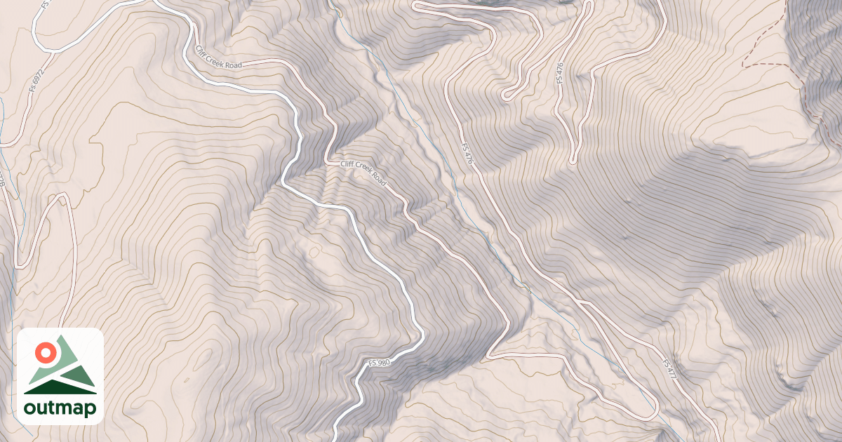 Map of CLIFF CREEK