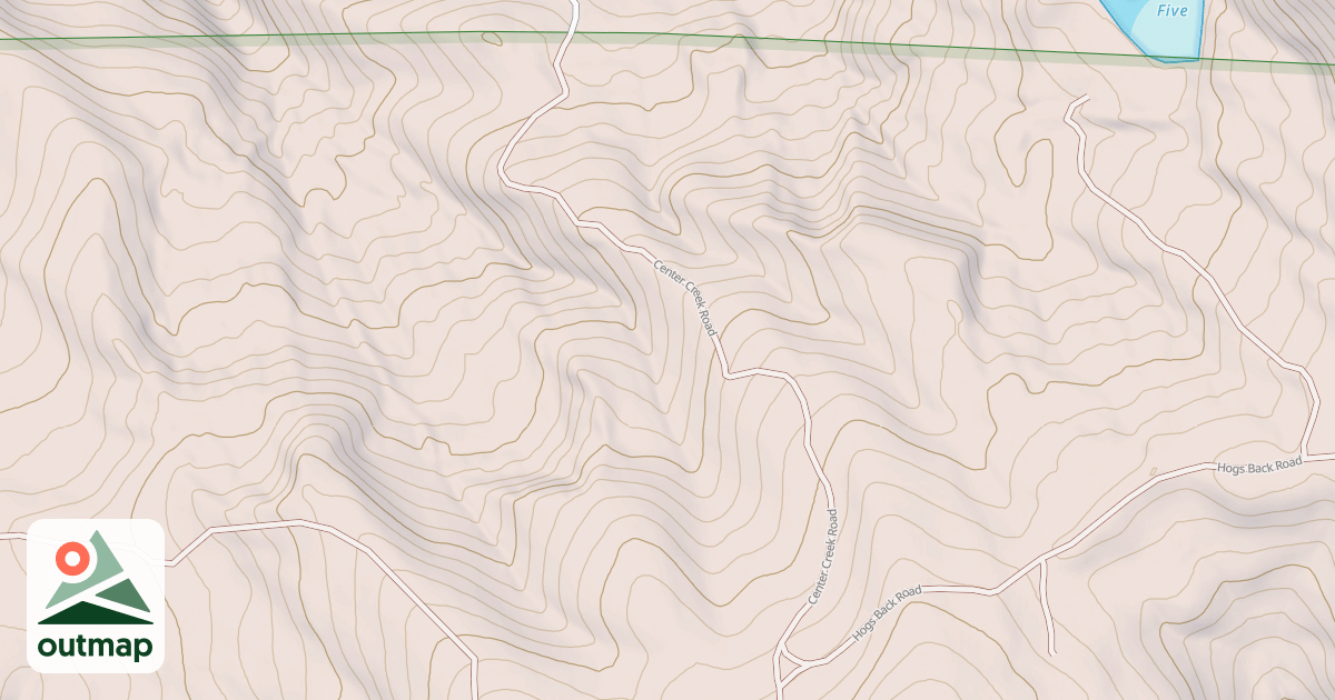 Map of CENTER CREEK