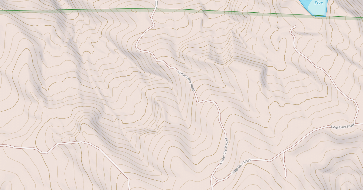 Map preview of CENTER CREEK
