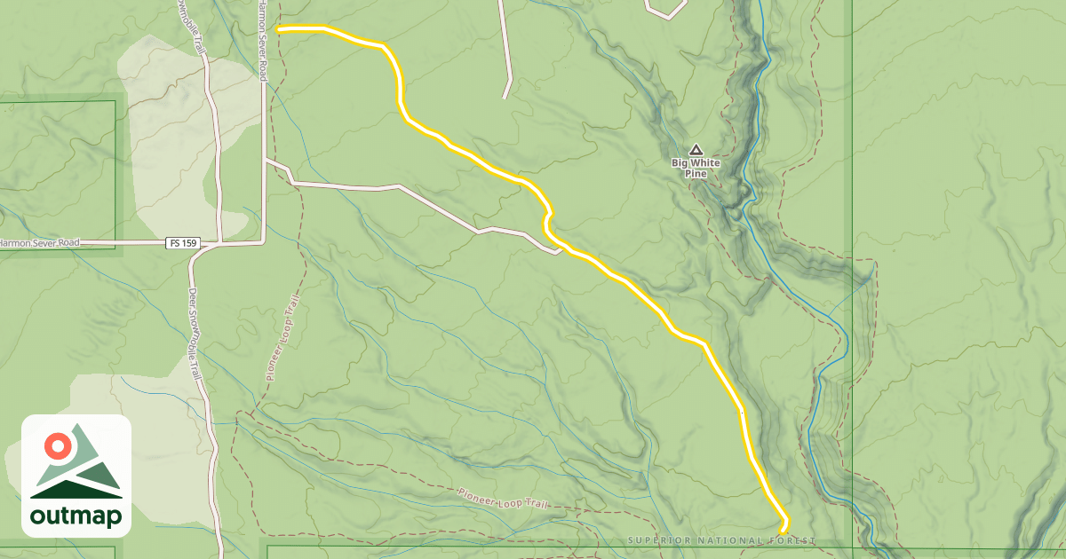 Map of Pioneer Loop Trail
