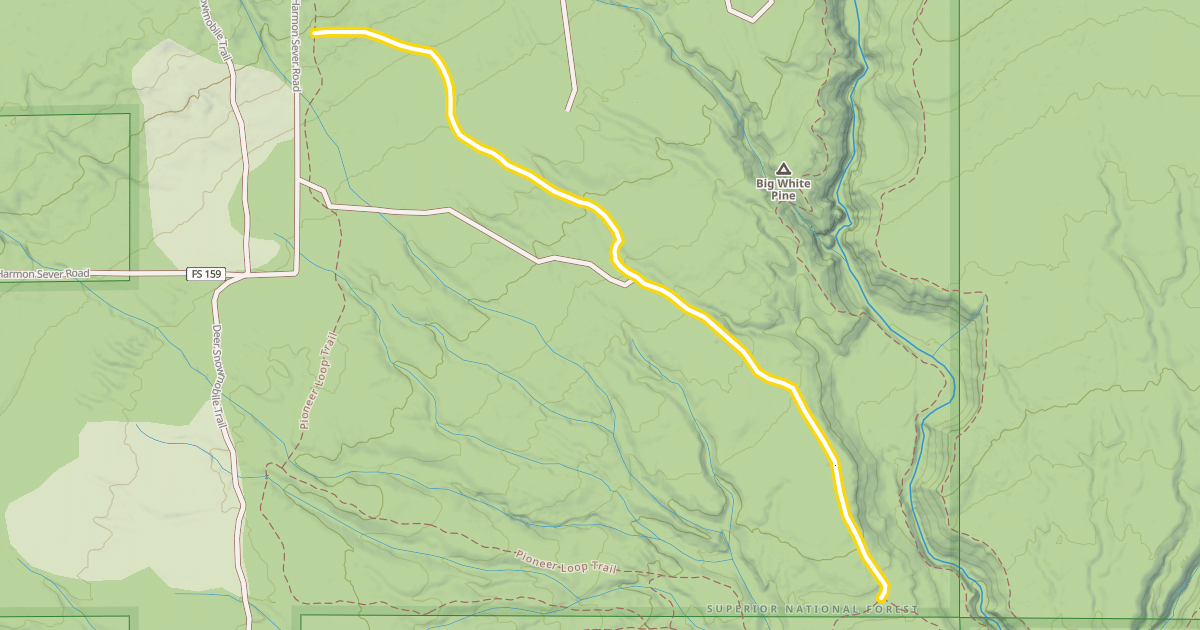 Map preview of Pioneer Loop Trail