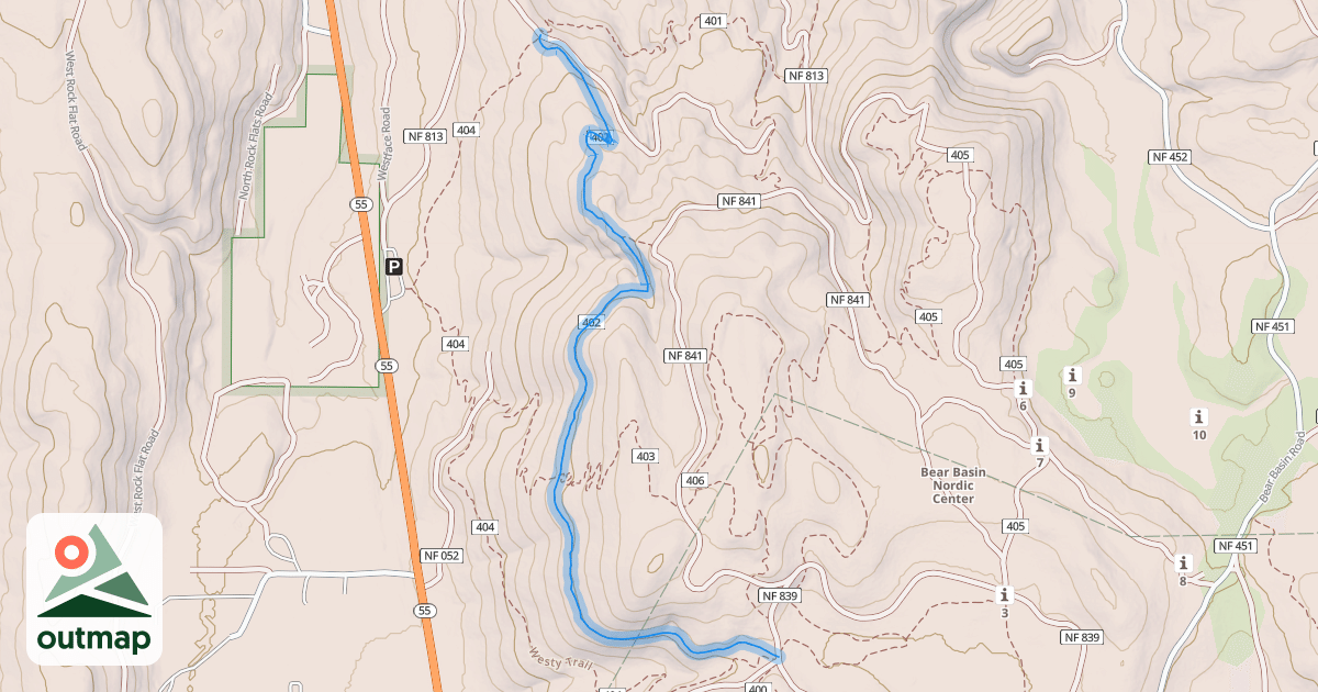 Map of Grand Traverse Trail