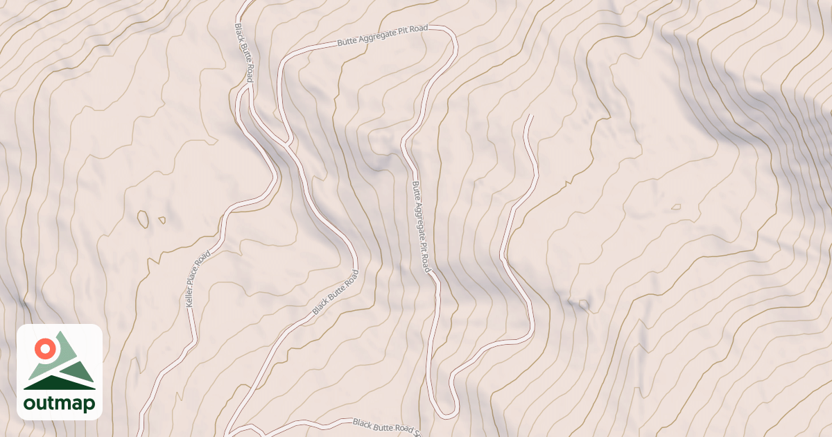 Map of BUTTE AGGREGATE PIT