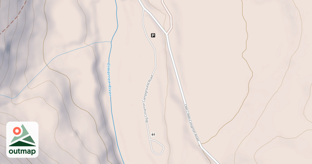 Map of BIG CIMARRON CG