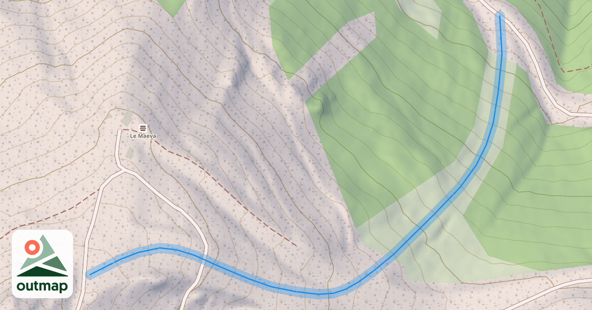 Map of Fausse Olympique