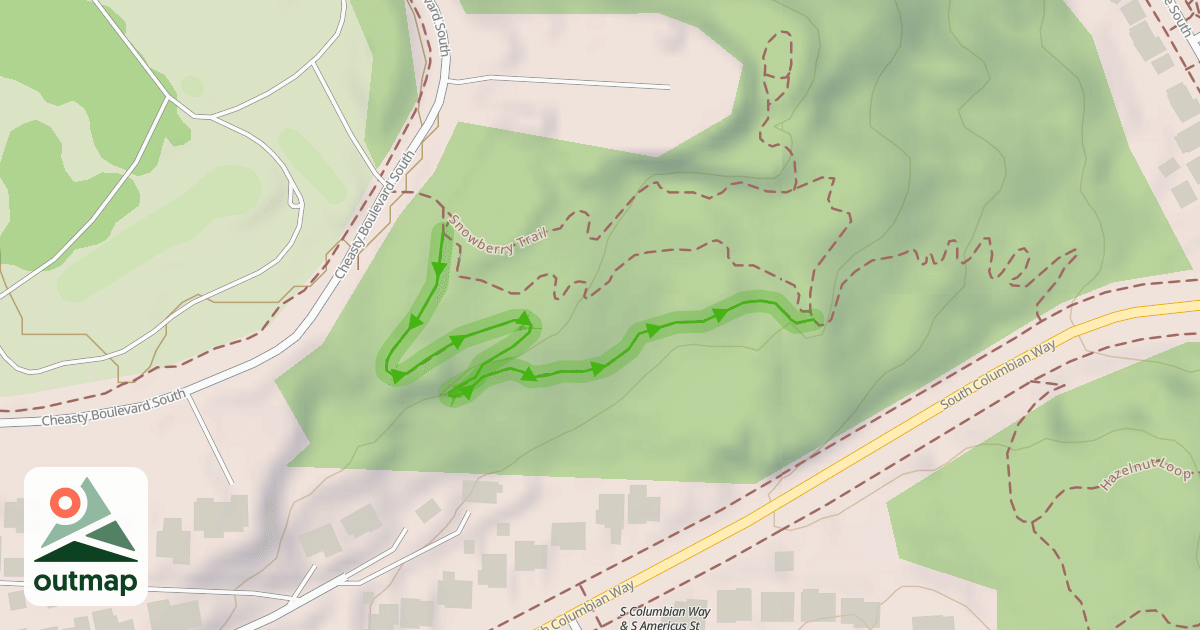 Map of Cottonwood Trail