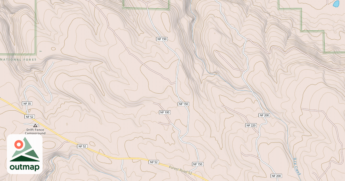 Map of USFS Motor Vehicle Use Map Roads {AB5ADB61-BA83-48F1-82F5-9ECF0CCC7404}