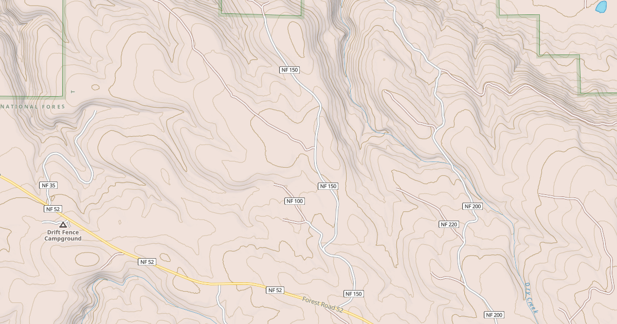 Map preview of USFS Motor Vehicle Use Map Roads {AB5ADB61-BA83-48F1-82F5-9ECF0CCC7404}