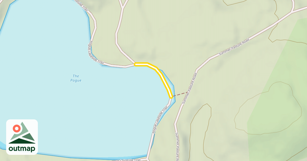 Map of Pogue Lakeside Trail