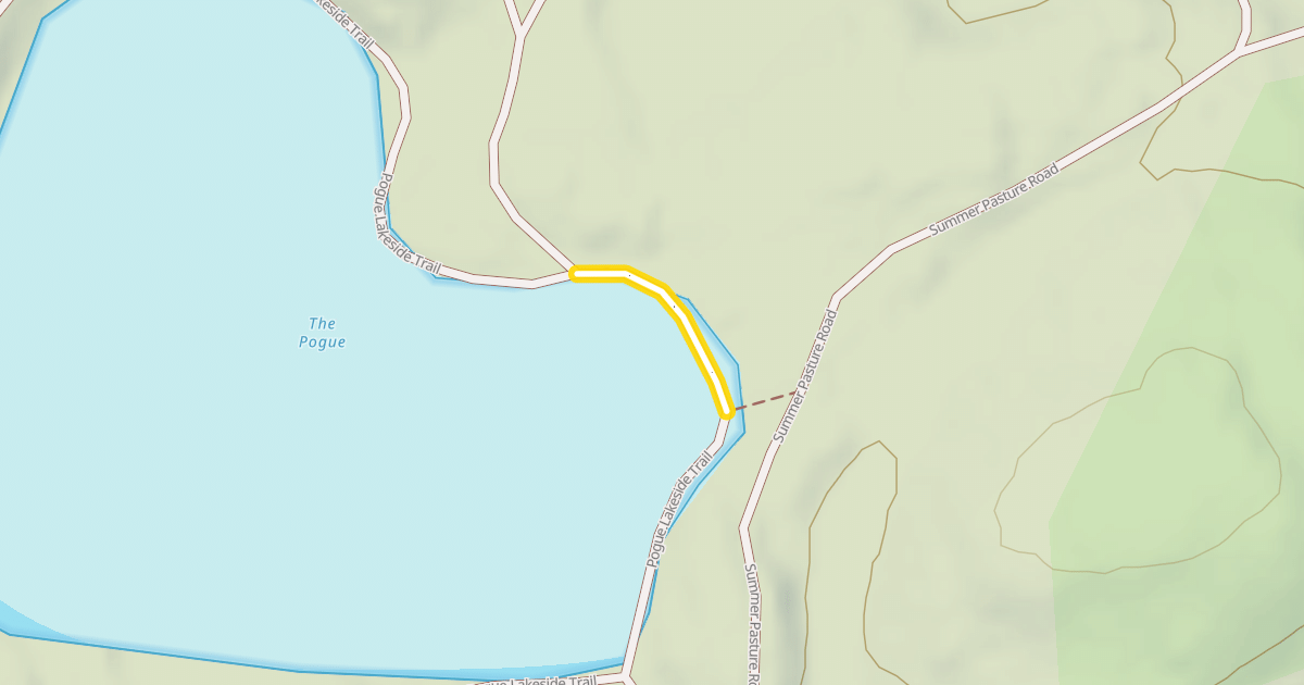 Map preview of Pogue Lakeside Trail