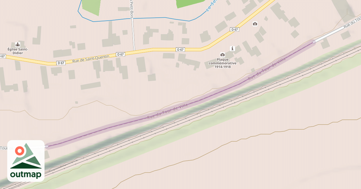 Map of Rue du Tour de Ville