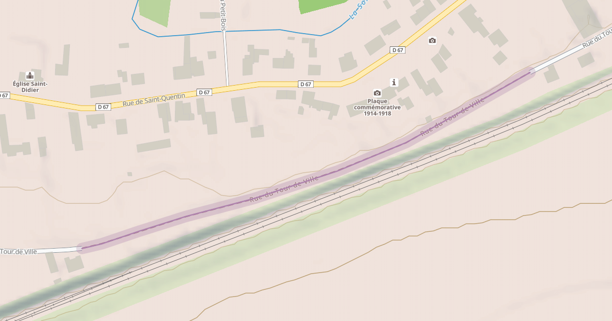 Map preview of Rue du Tour de Ville