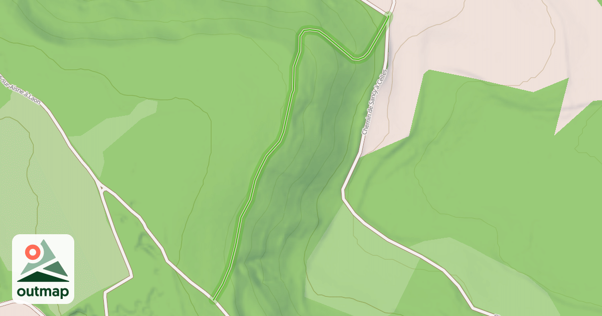 Map of Chemin du Dessus des Vignards