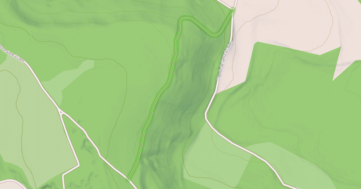 Map preview of Chemin du Dessus des Vignards