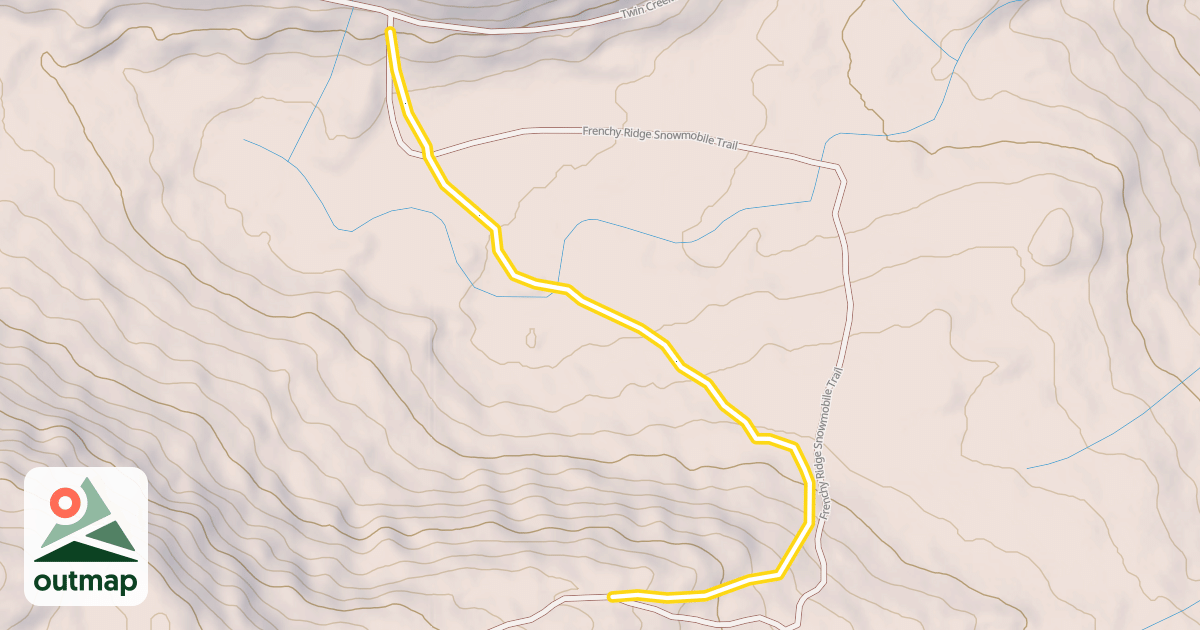 Map of Upper Twin Ski Trail