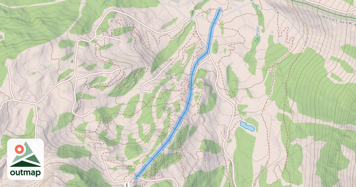 Map of Blue Trail