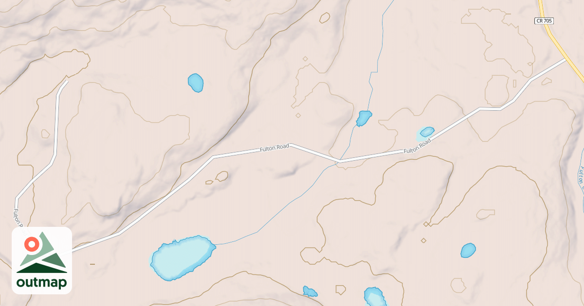 Map of HARRIET LAKE SPUR J