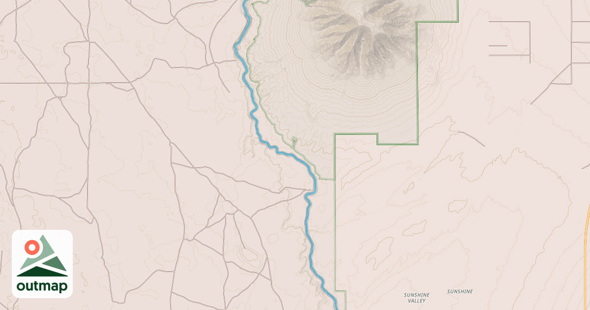 Map of East Rim Trail