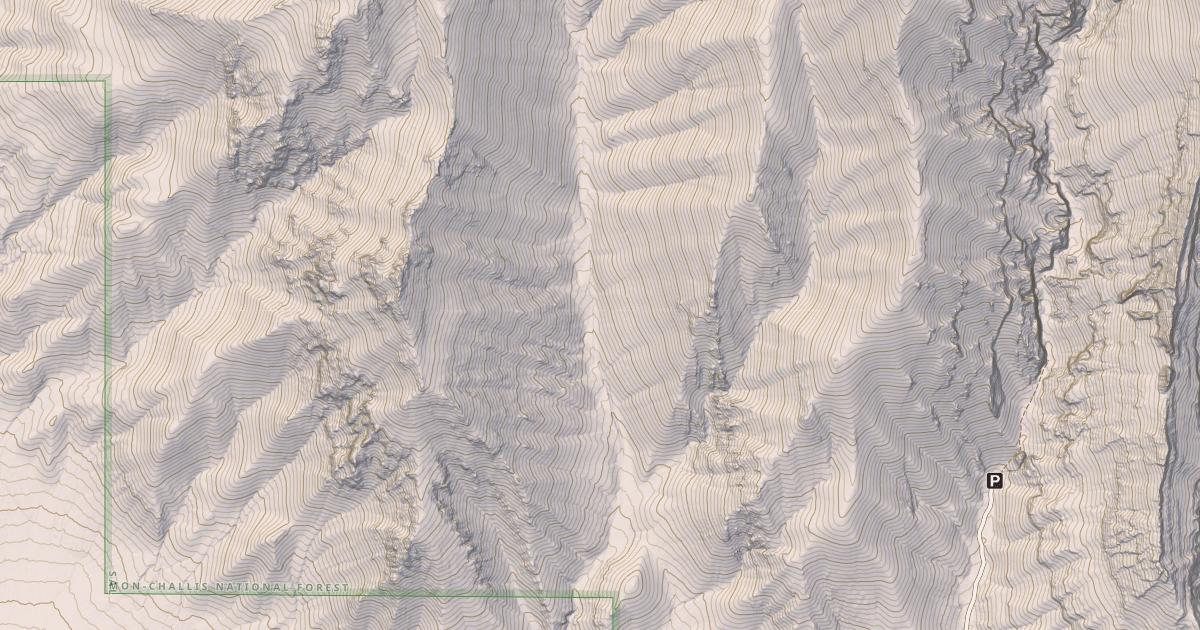 Map preview of USFS Motor Vehicle Use Map Trails 1292