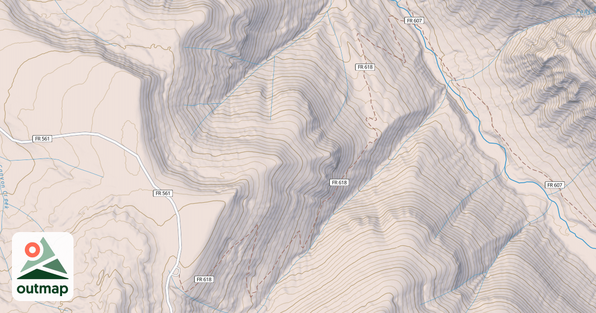 Map of GOLD RUN