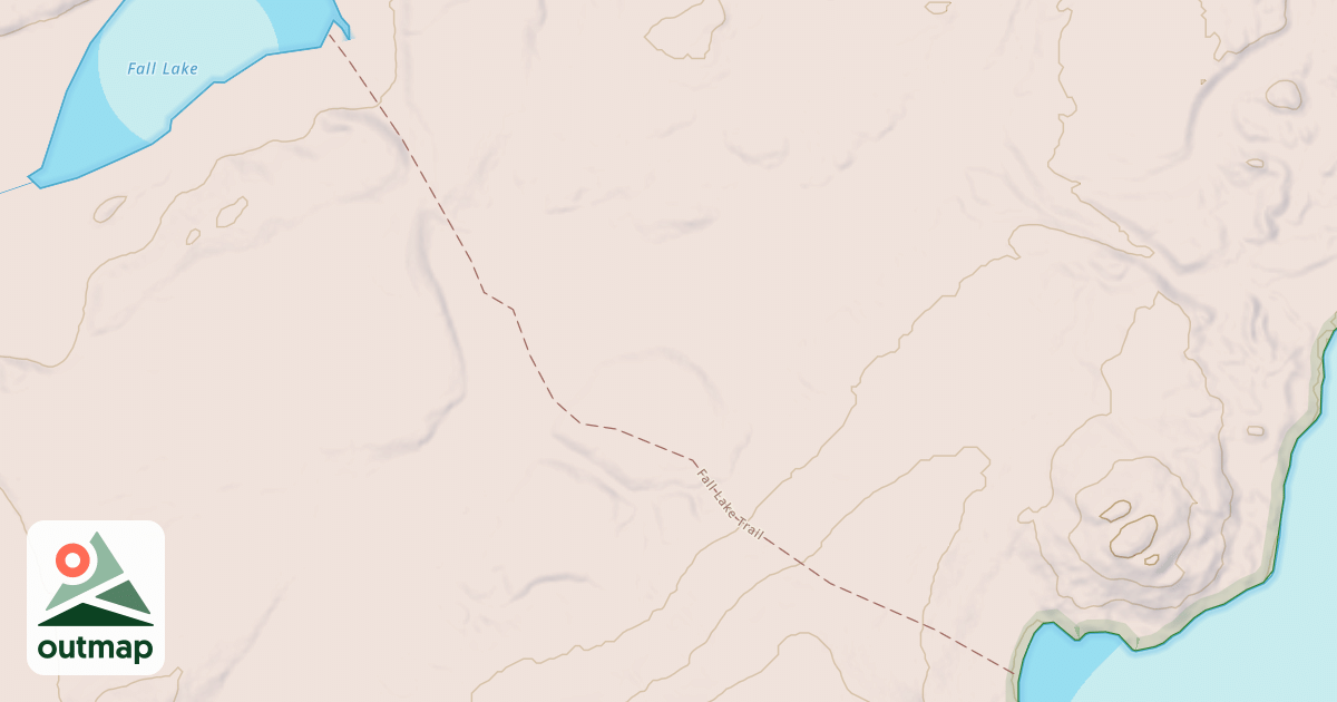 Map of Fall Lake Trail