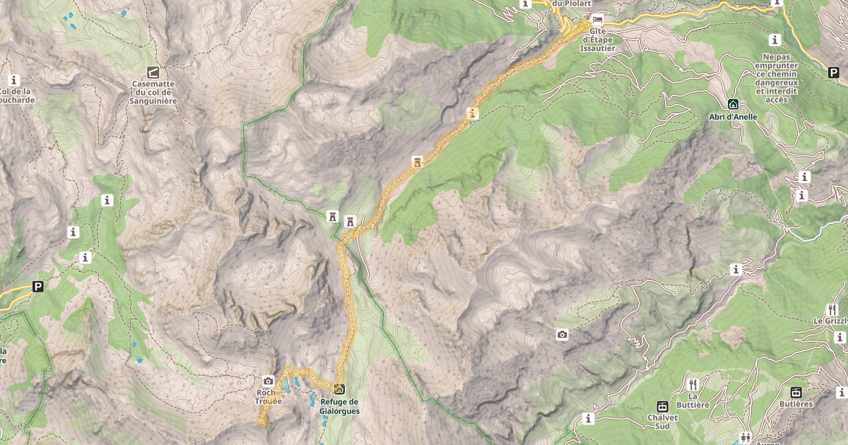 Map preview of Sommet de Gialorgues — Saint-Dalmas-le-Selvage