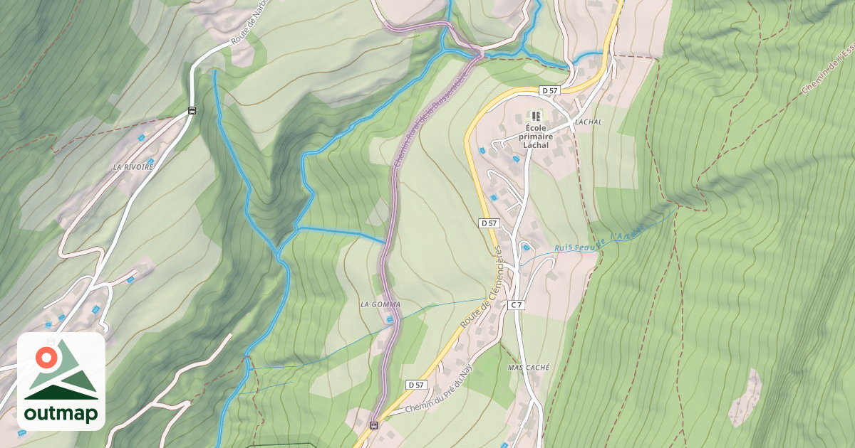 Map of Chemin Rural de la Buisseratière