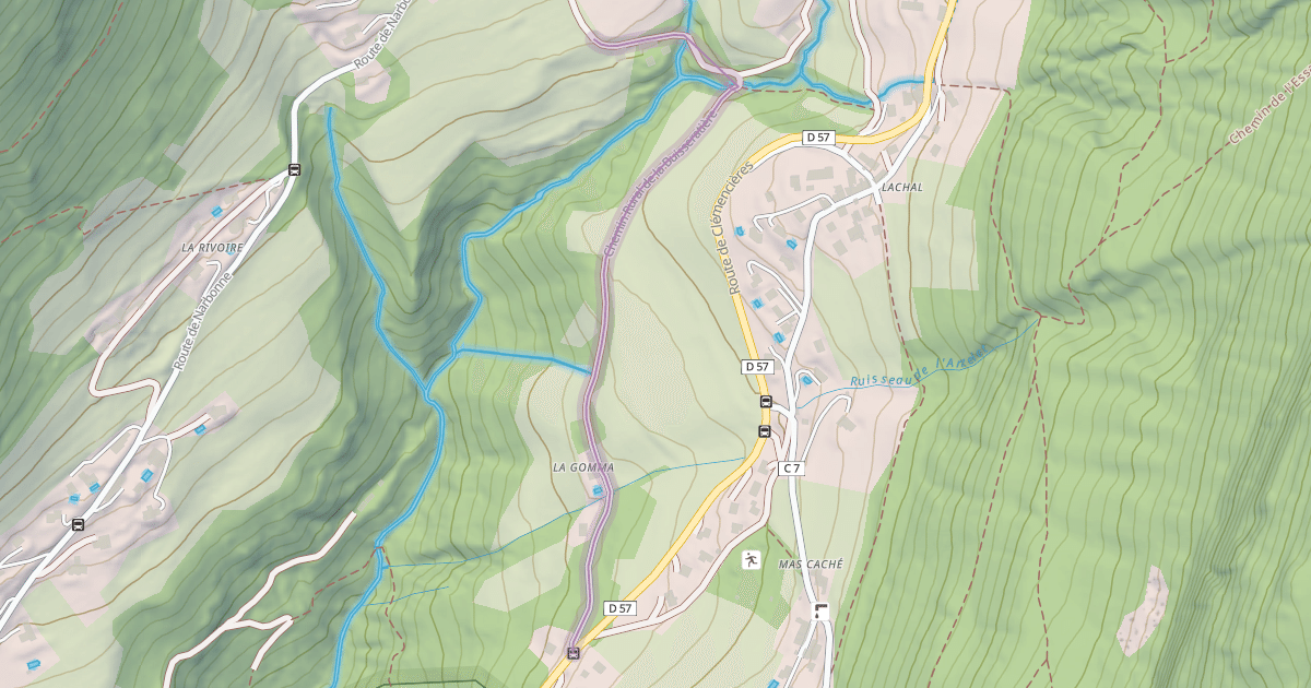 Map preview of Chemin Rural de la Buisseratière