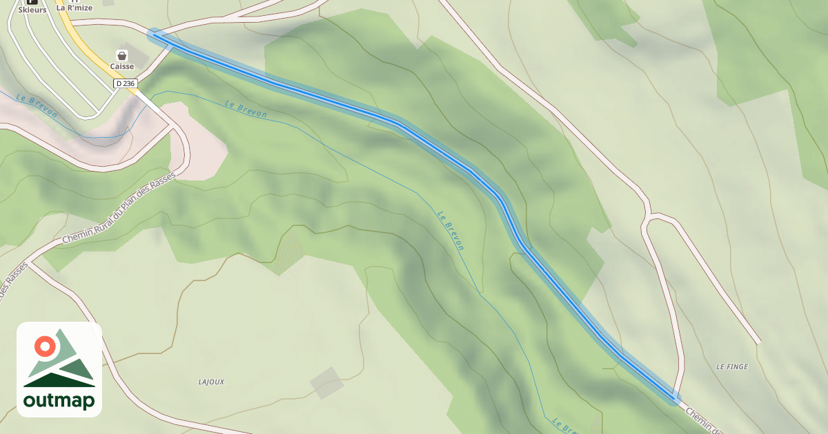 Map of Chemin de la Chèvrerie à Foron
