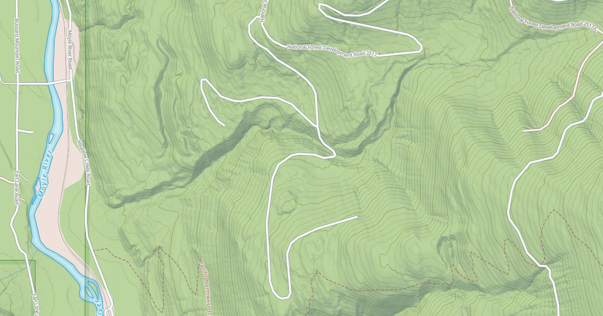 Map preview of COPPER FALLS A