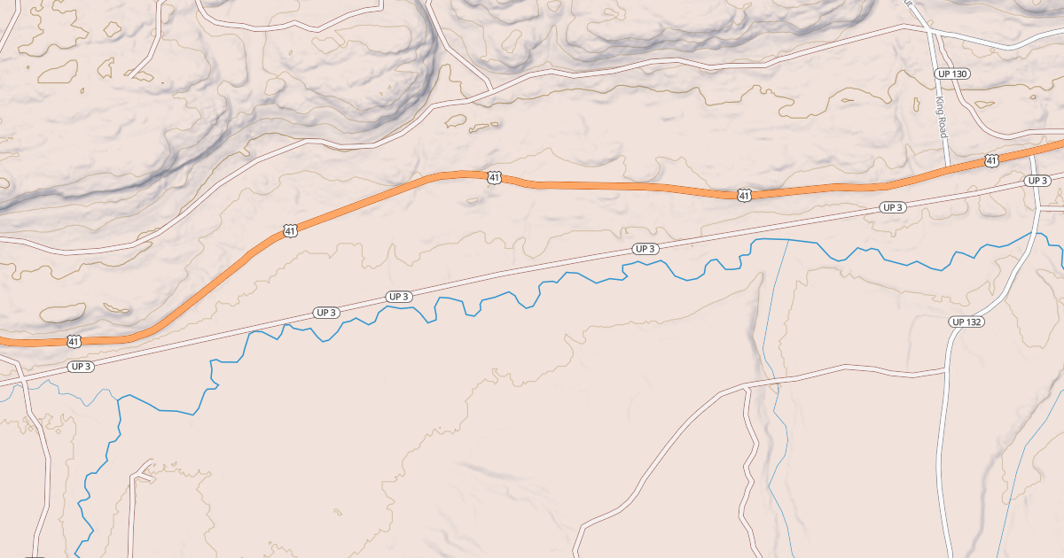 Map preview of Keweenaw State Trail