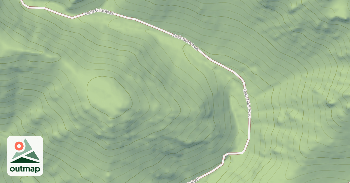 Map of CASTLE GULCH