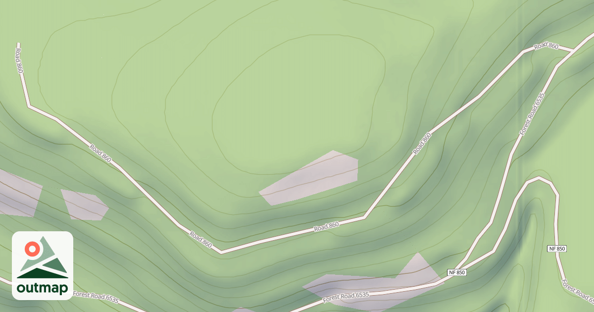 Map of USFS Motor Vehicle Use Map Roads {02361292-D588-4DE6-8986-17865048C23D}