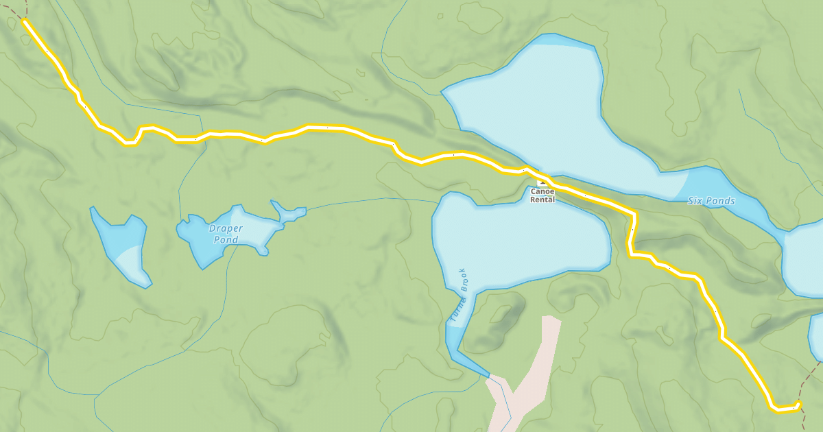 Map preview of Wassataquoik Lake Trail