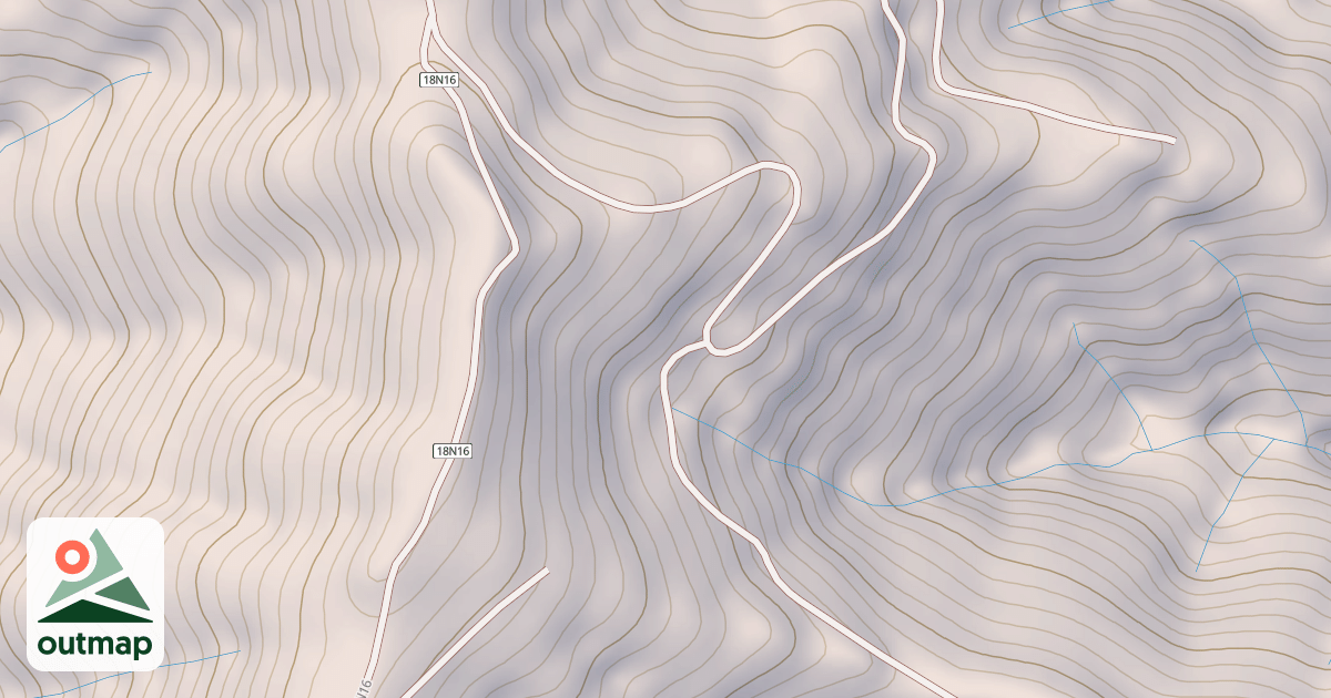 Map of SHELLY CREEK RIDGE