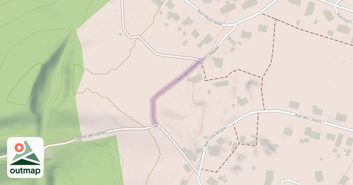 Map of Rue des Carrières des Coutures